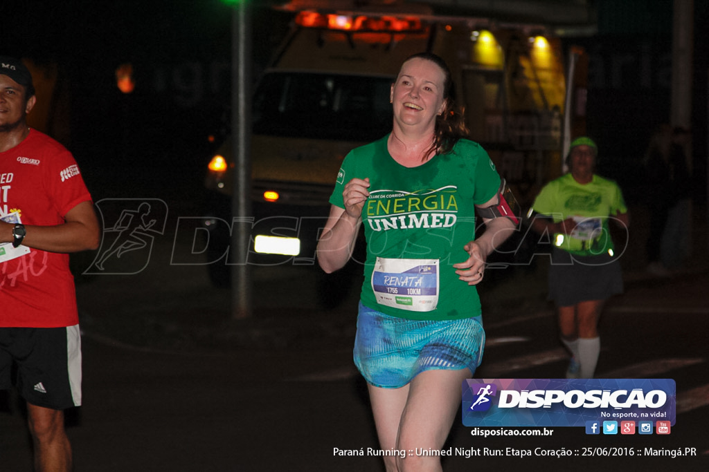 Unimed Night Run: Etapa Coração :: Paraná Running 2016