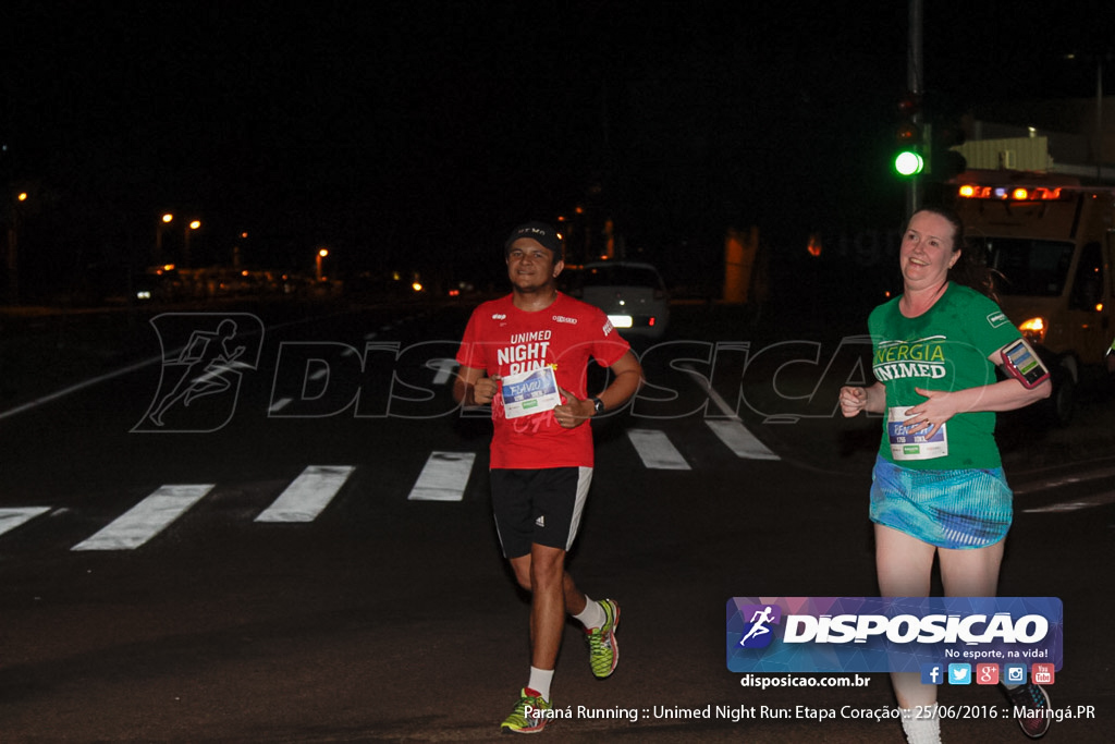 Unimed Night Run: Etapa Coração :: Paraná Running 2016