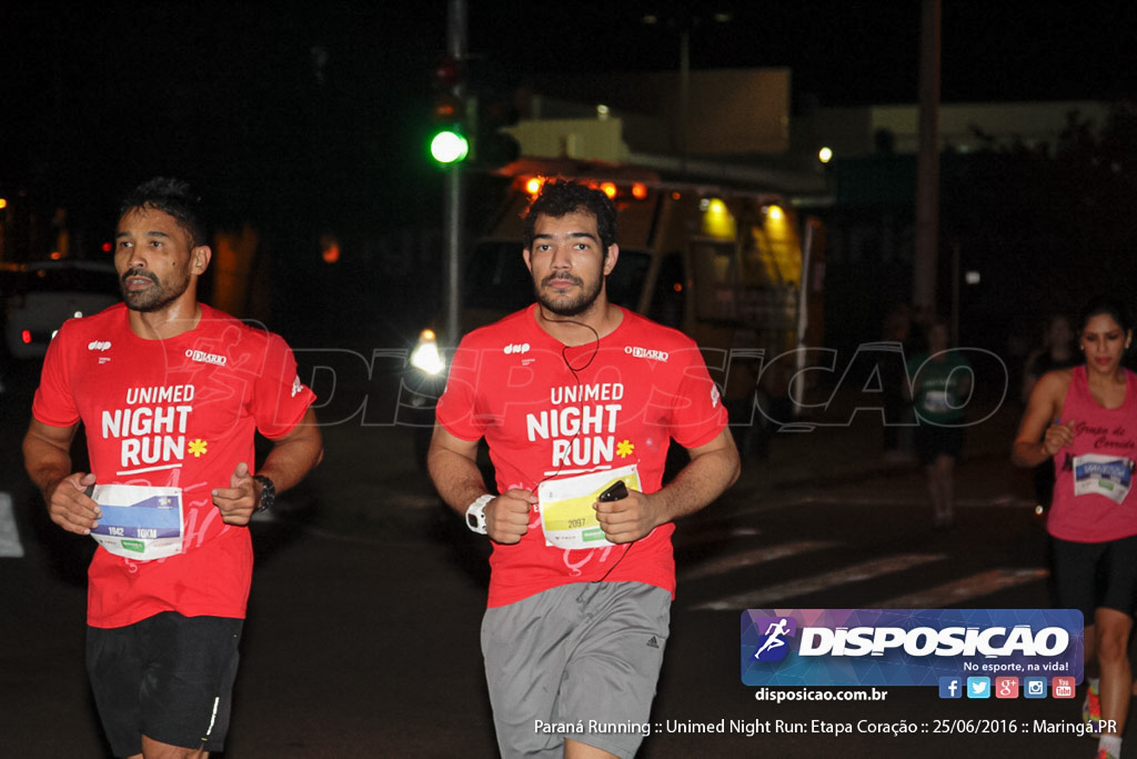 Unimed Night Run: Etapa Coração :: Paraná Running 2016