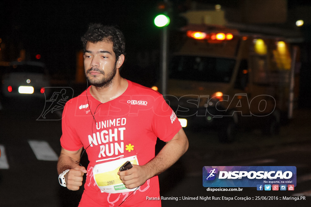 Unimed Night Run: Etapa Coração :: Paraná Running 2016