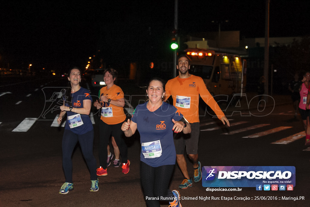 Unimed Night Run: Etapa Coração :: Paraná Running 2016