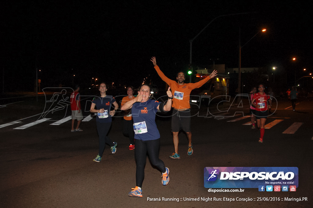 Unimed Night Run: Etapa Coração :: Paraná Running 2016