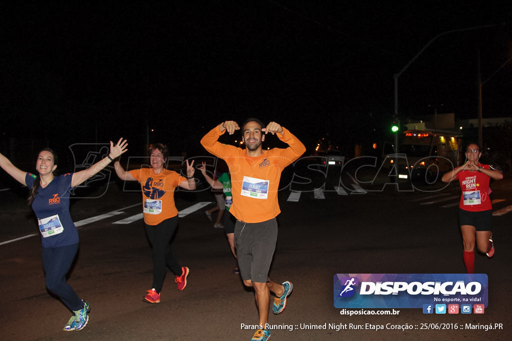 Unimed Night Run: Etapa Coração :: Paraná Running 2016