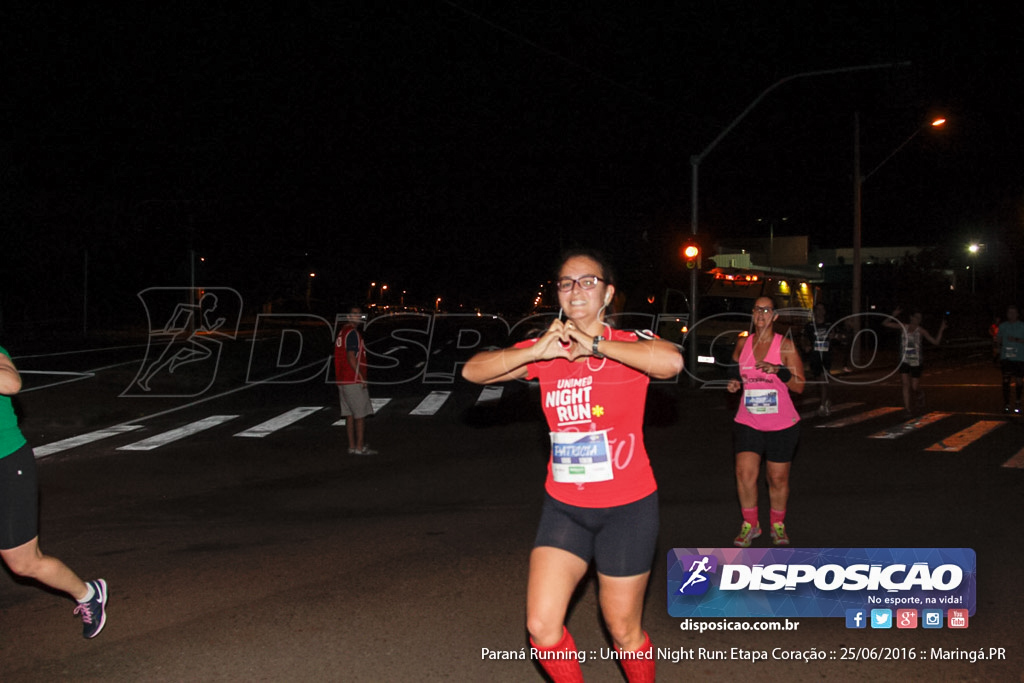 Unimed Night Run: Etapa Coração :: Paraná Running 2016