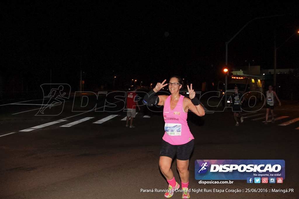 Unimed Night Run: Etapa Coração :: Paraná Running 2016