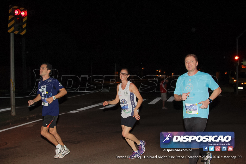 Unimed Night Run: Etapa Coração :: Paraná Running 2016