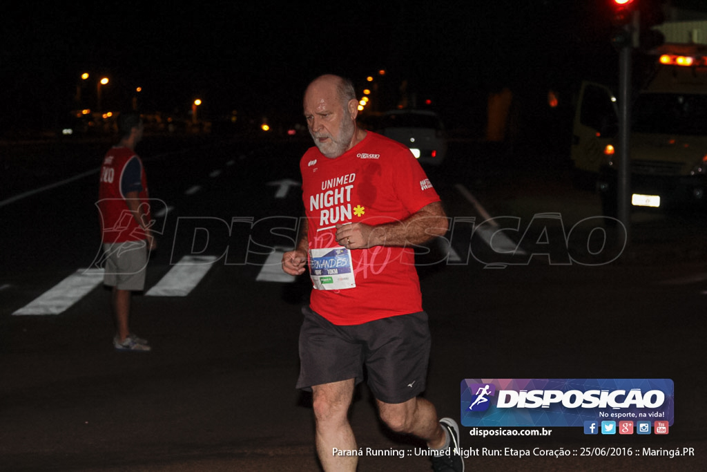 Unimed Night Run: Etapa Coração :: Paraná Running 2016