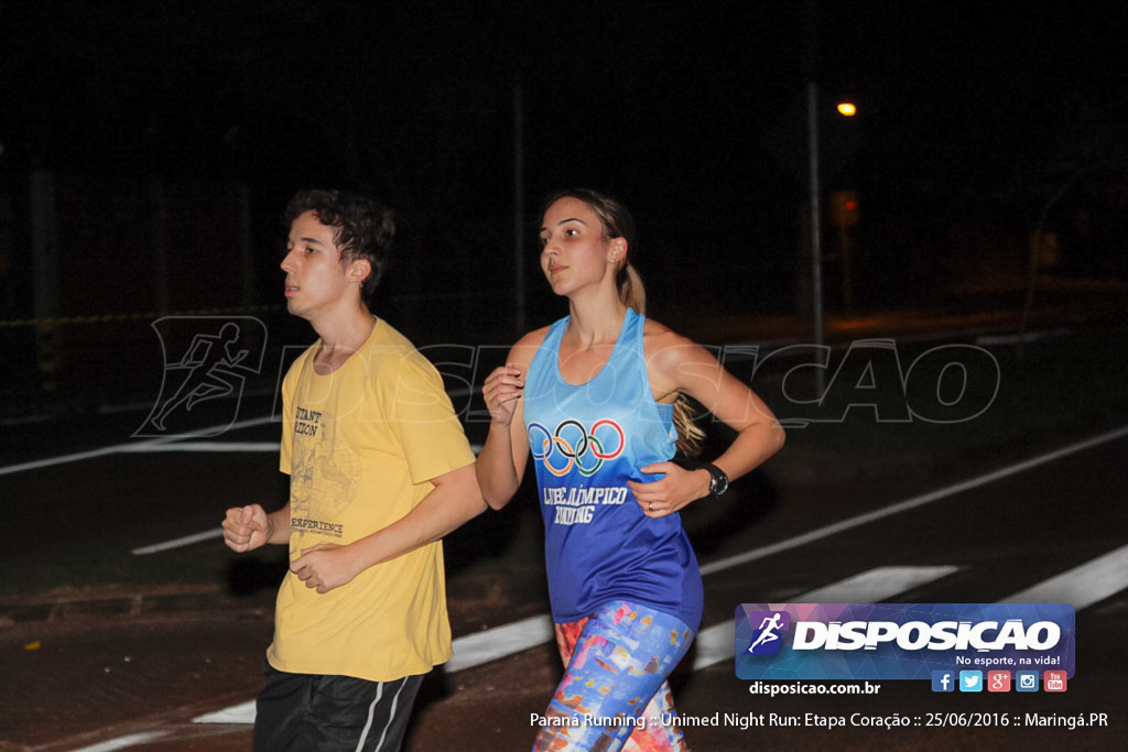 Unimed Night Run: Etapa Coração :: Paraná Running 2016