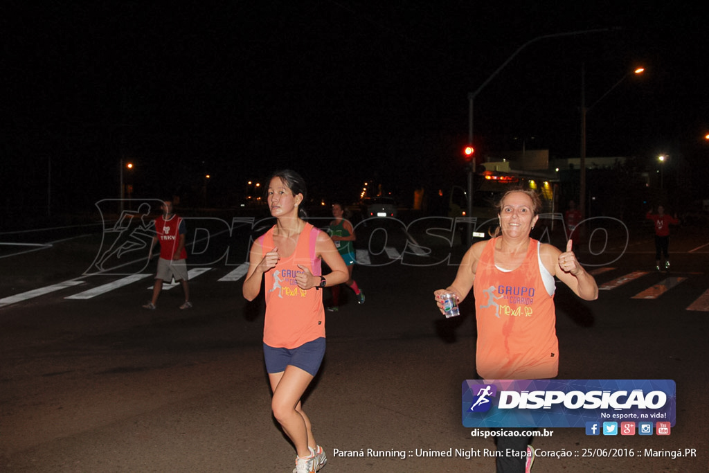 Unimed Night Run: Etapa Coração :: Paraná Running 2016