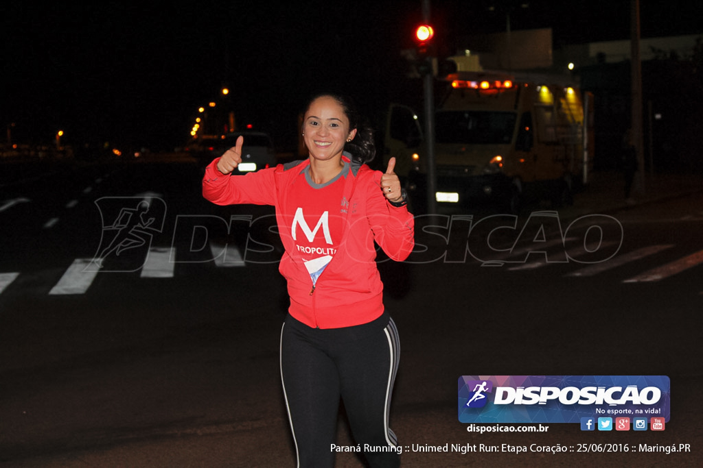 Unimed Night Run: Etapa Coração :: Paraná Running 2016