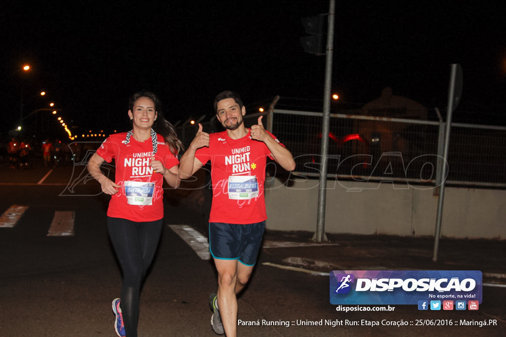 Unimed Night Run: Etapa Coração :: Paraná Running 2016