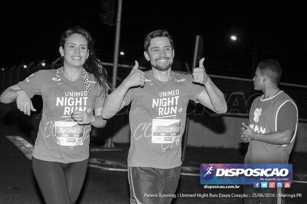 Unimed Night Run: Etapa Coração :: Paraná Running 2016