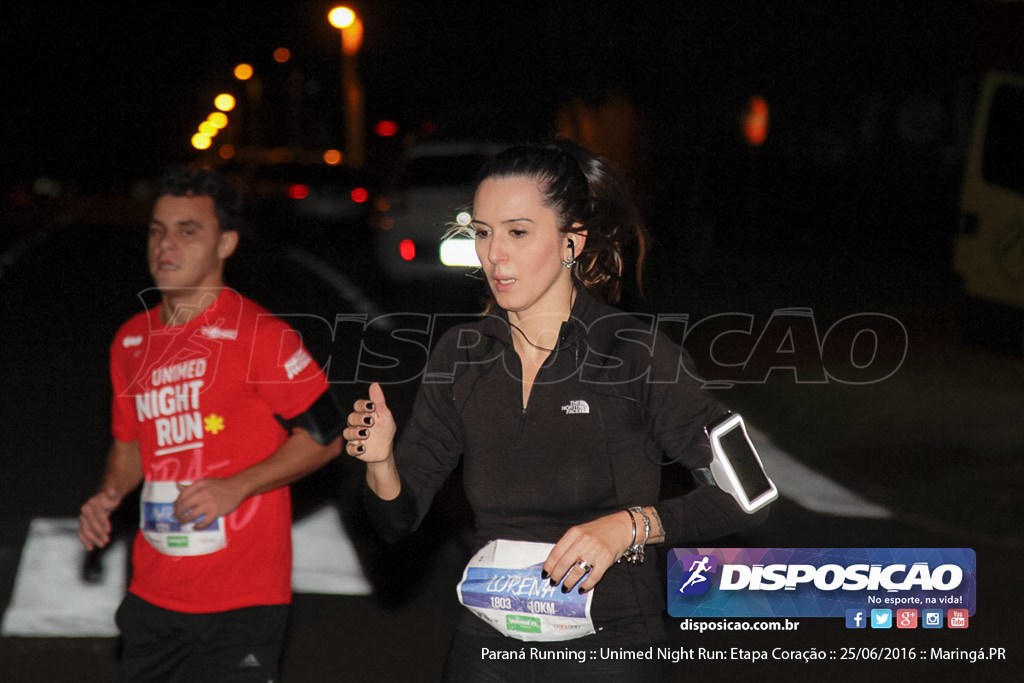 Unimed Night Run: Etapa Coração :: Paraná Running 2016