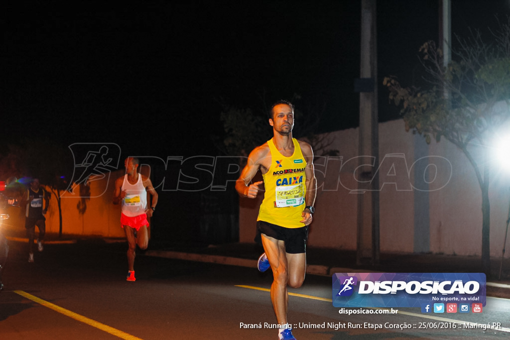 Unimed Night Run: Etapa Coração :: Paraná Running 2016