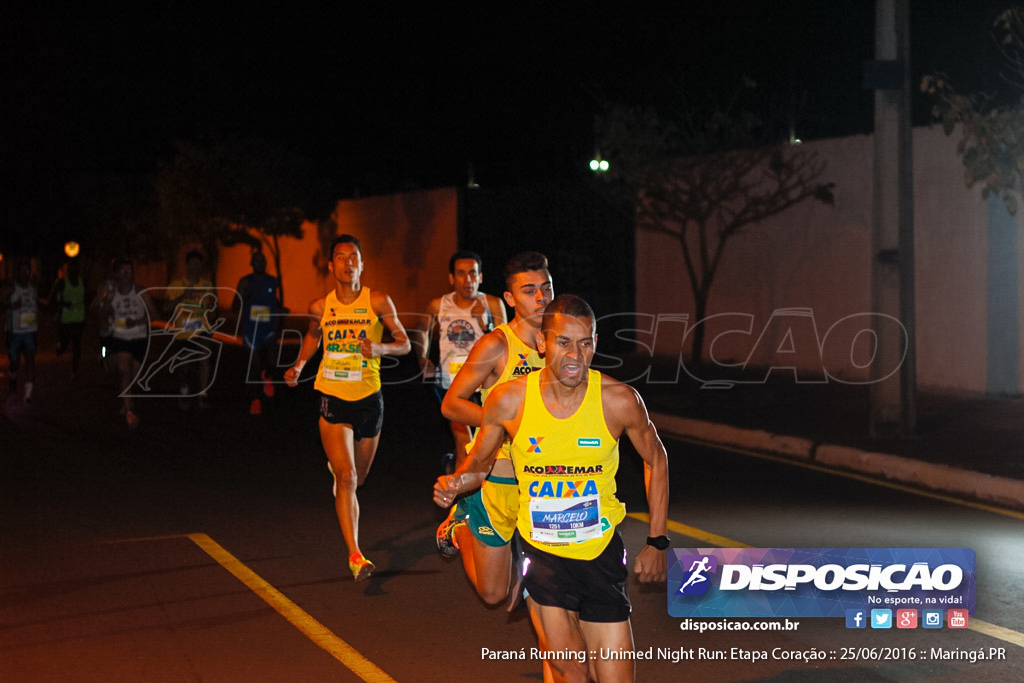 Unimed Night Run: Etapa Coração :: Paraná Running 2016