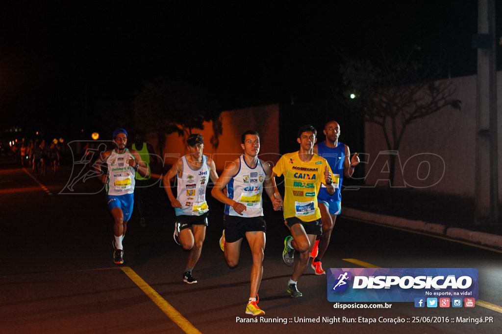 Unimed Night Run: Etapa Coração :: Paraná Running 2016