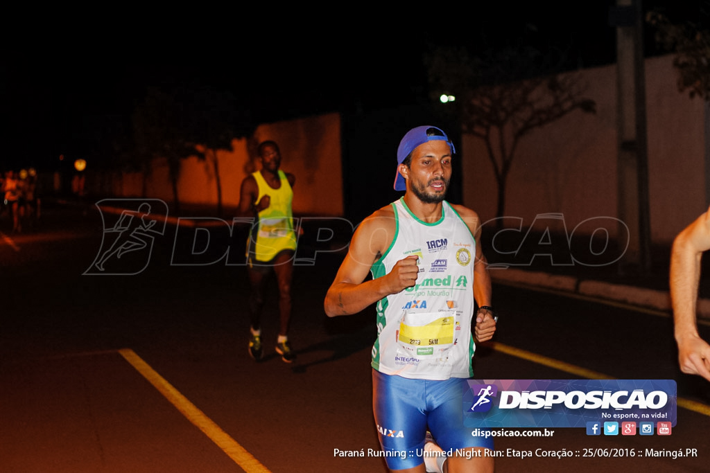 Unimed Night Run: Etapa Coração :: Paraná Running 2016