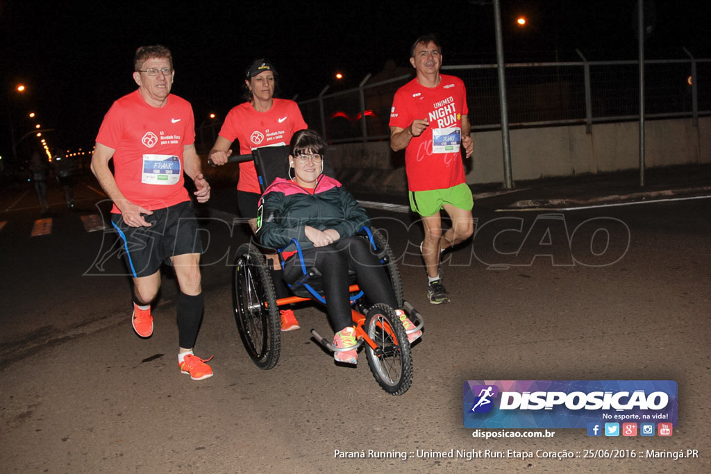 Unimed Night Run: Etapa Coração :: Paraná Running 2016