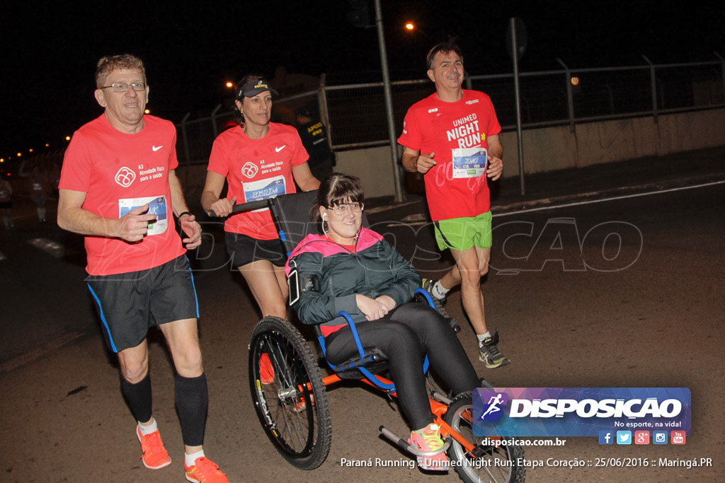 Unimed Night Run: Etapa Coração :: Paraná Running 2016