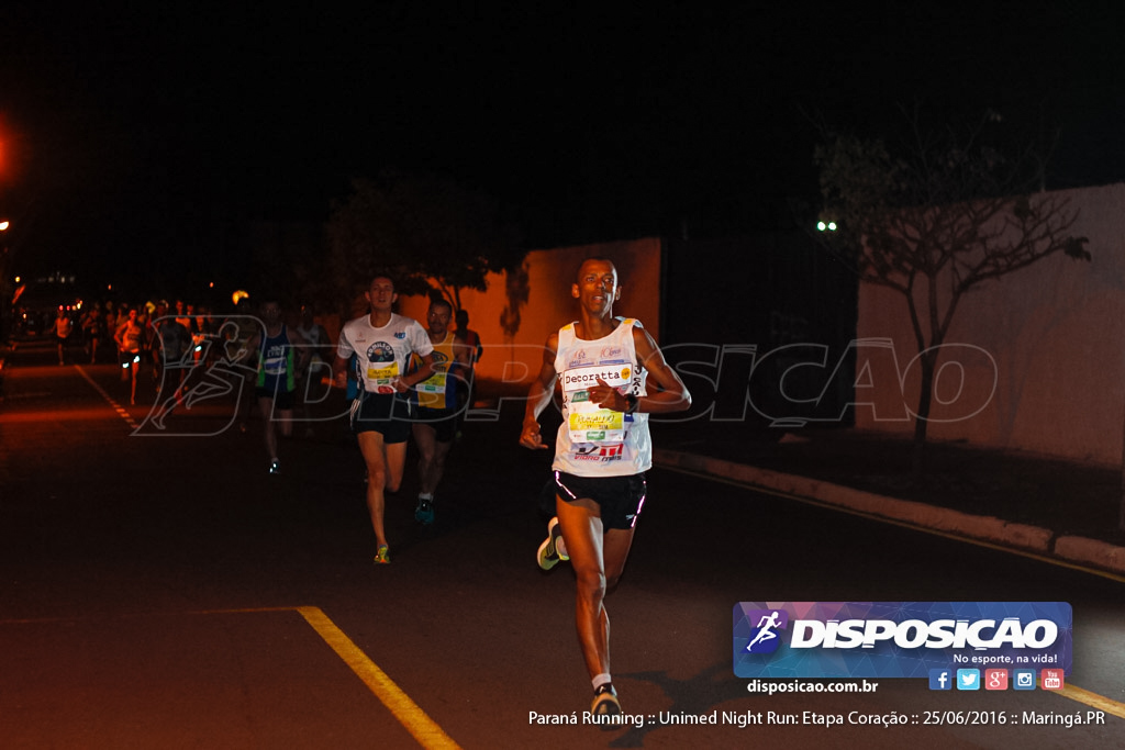 Unimed Night Run: Etapa Coração :: Paraná Running 2016