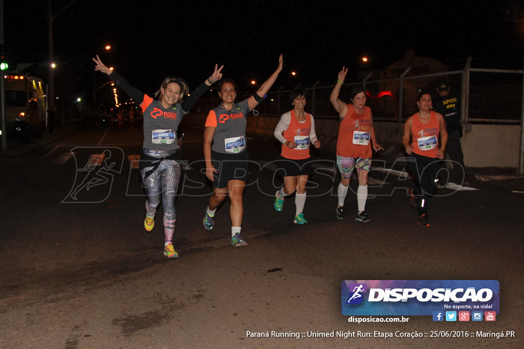 Unimed Night Run: Etapa Coração :: Paraná Running 2016