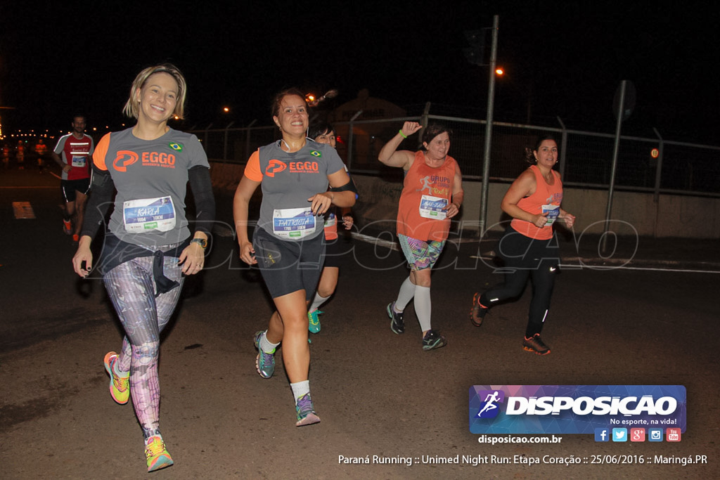 Unimed Night Run: Etapa Coração :: Paraná Running 2016