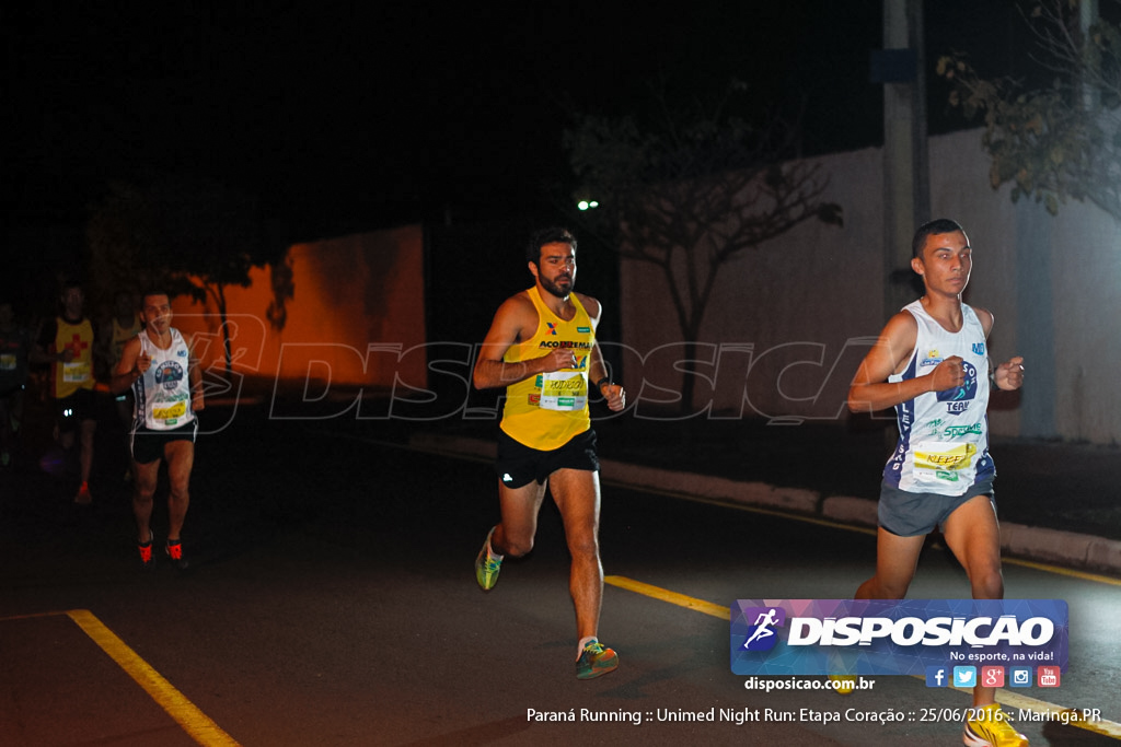 Unimed Night Run: Etapa Coração :: Paraná Running 2016