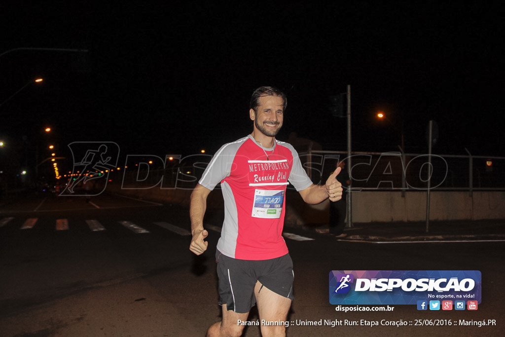 Unimed Night Run: Etapa Coração :: Paraná Running 2016