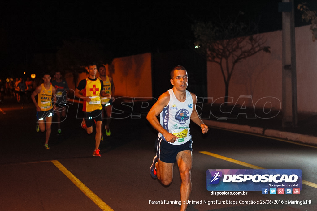 Unimed Night Run: Etapa Coração :: Paraná Running 2016