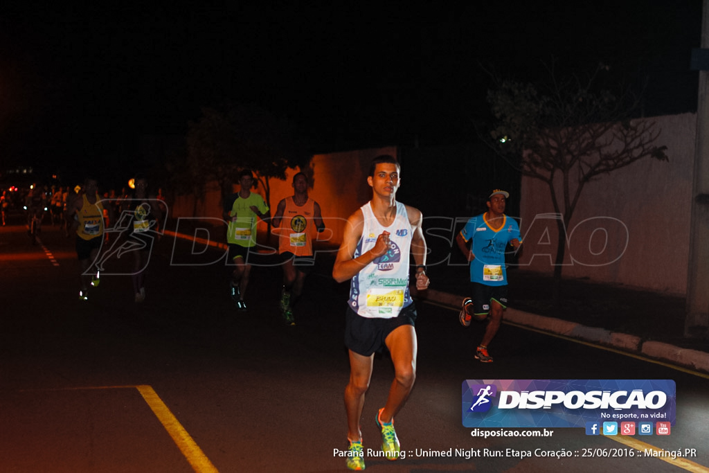 Unimed Night Run: Etapa Coração :: Paraná Running 2016