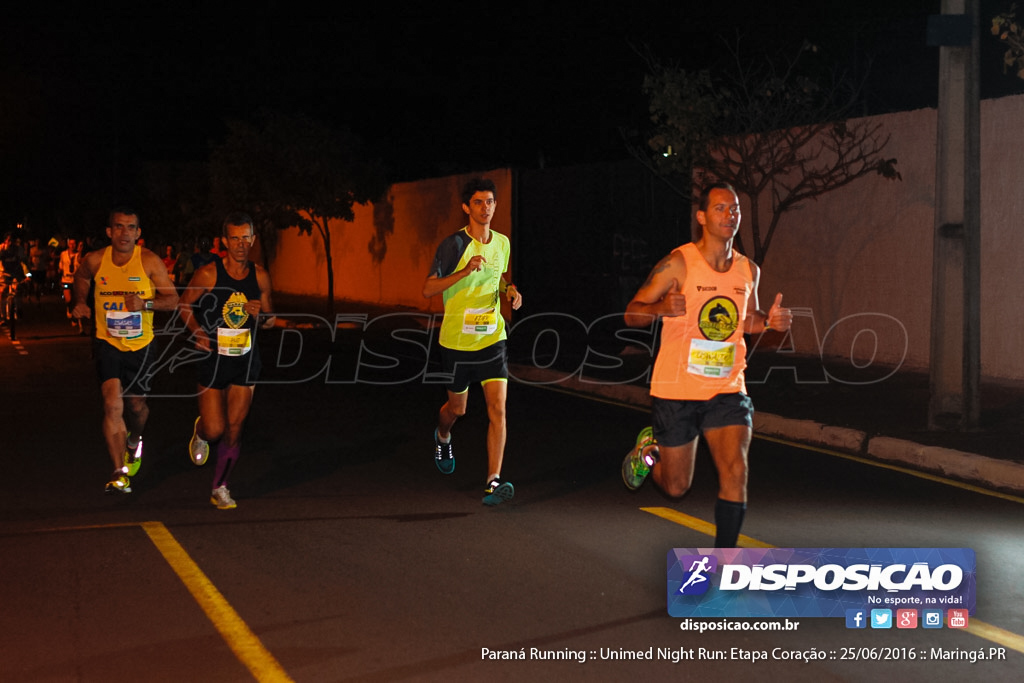 Unimed Night Run: Etapa Coração :: Paraná Running 2016