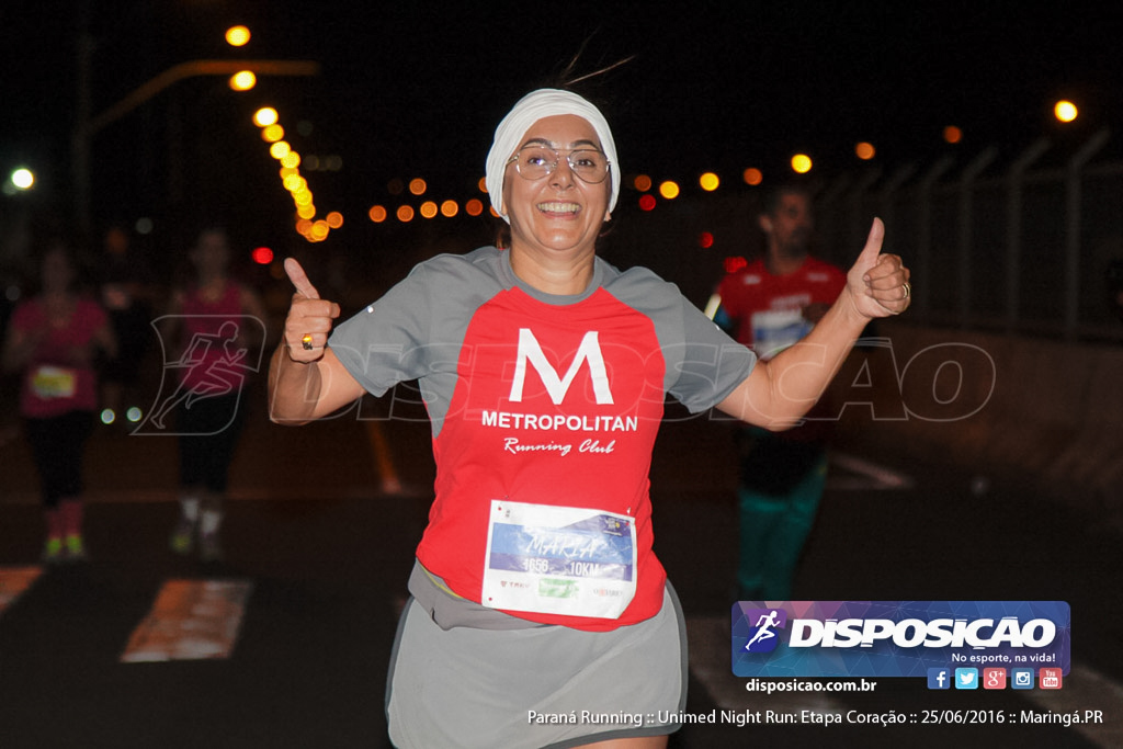 Unimed Night Run: Etapa Coração :: Paraná Running 2016