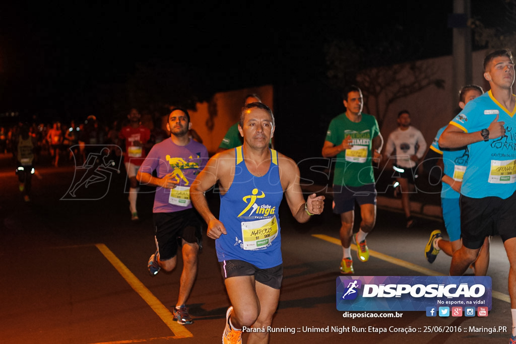 Unimed Night Run: Etapa Coração :: Paraná Running 2016