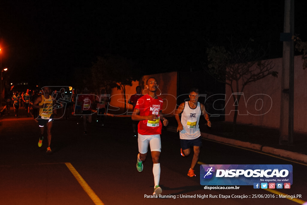 Unimed Night Run: Etapa Coração :: Paraná Running 2016