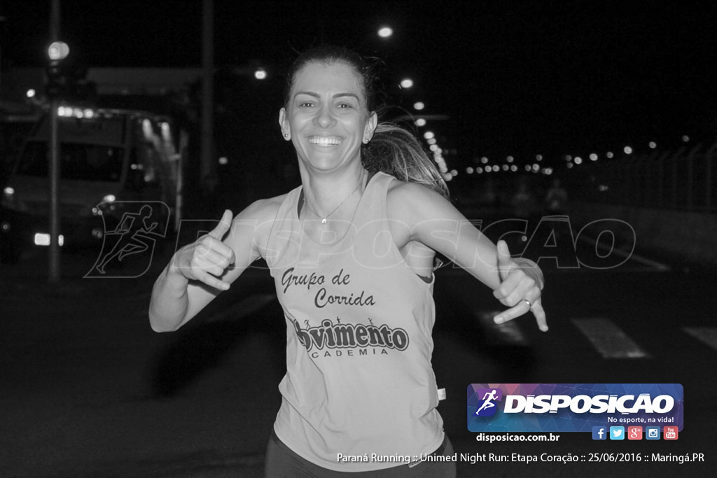 Unimed Night Run: Etapa Coração :: Paraná Running 2016