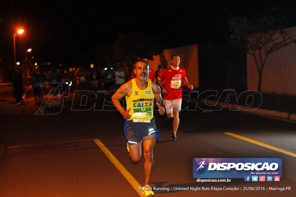 Unimed Night Run: Etapa Coração :: Paraná Running 2016