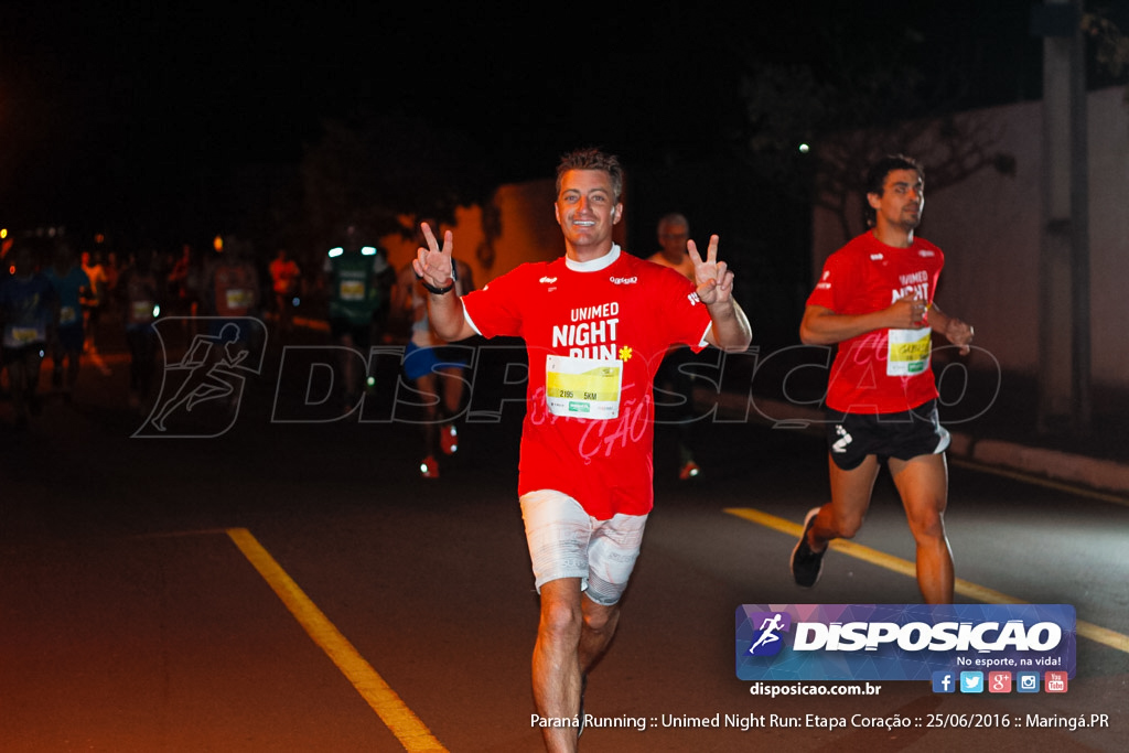 Unimed Night Run: Etapa Coração :: Paraná Running 2016