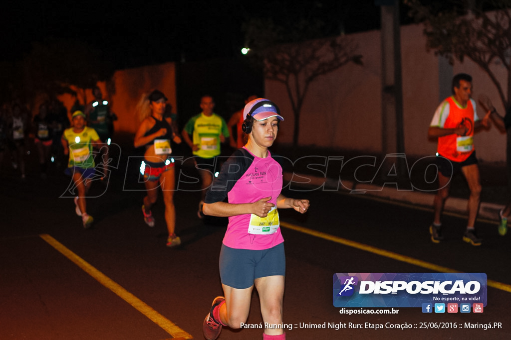 Unimed Night Run: Etapa Coração :: Paraná Running 2016