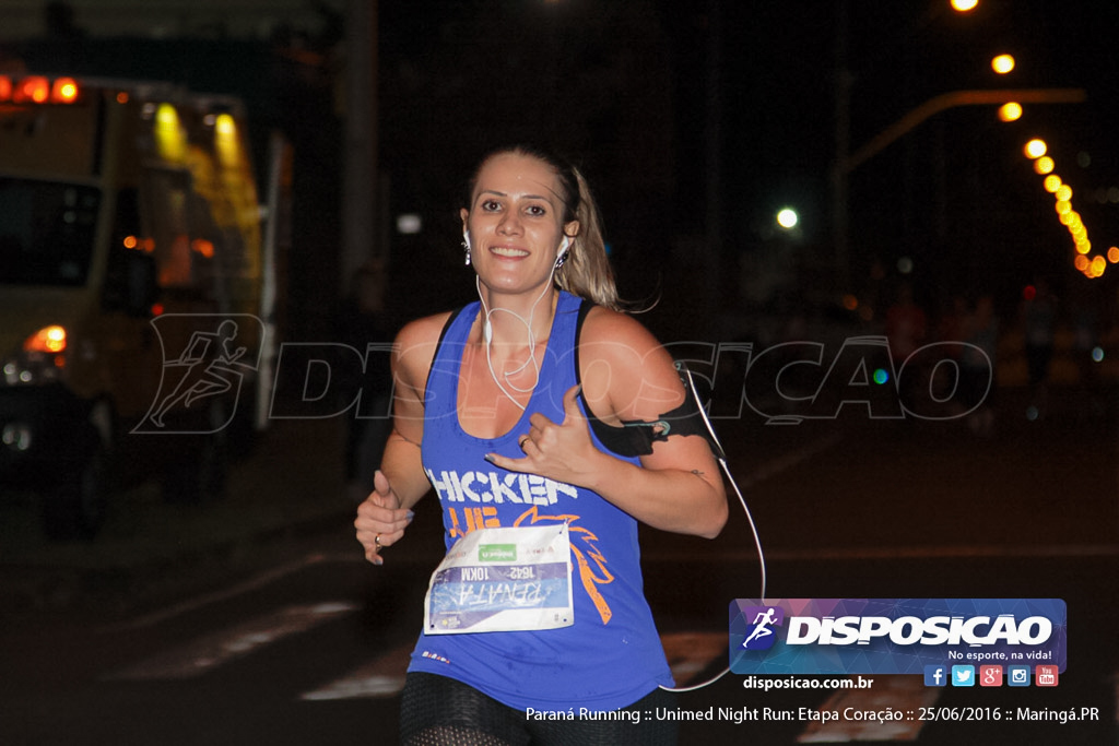 Unimed Night Run: Etapa Coração :: Paraná Running 2016