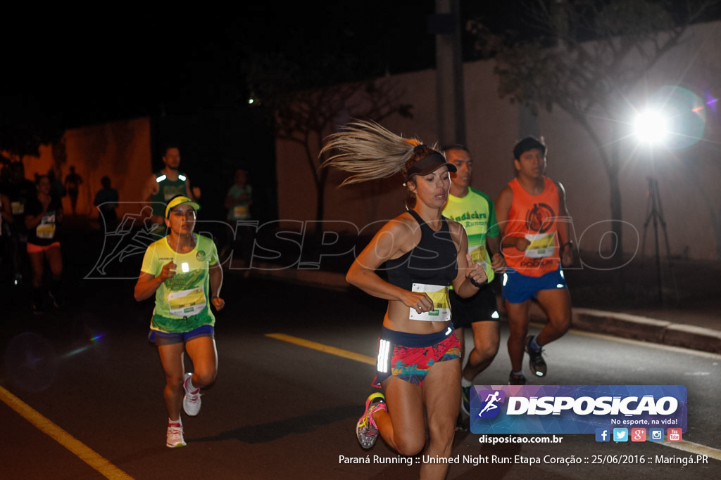 Unimed Night Run: Etapa Coração :: Paraná Running 2016