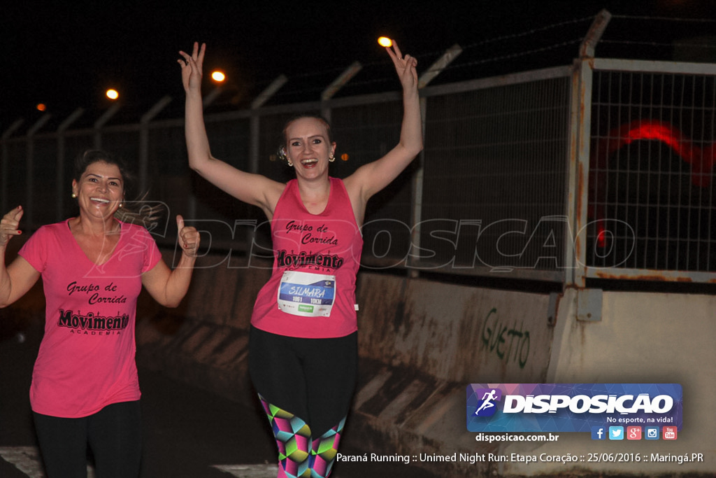 Unimed Night Run: Etapa Coração :: Paraná Running 2016