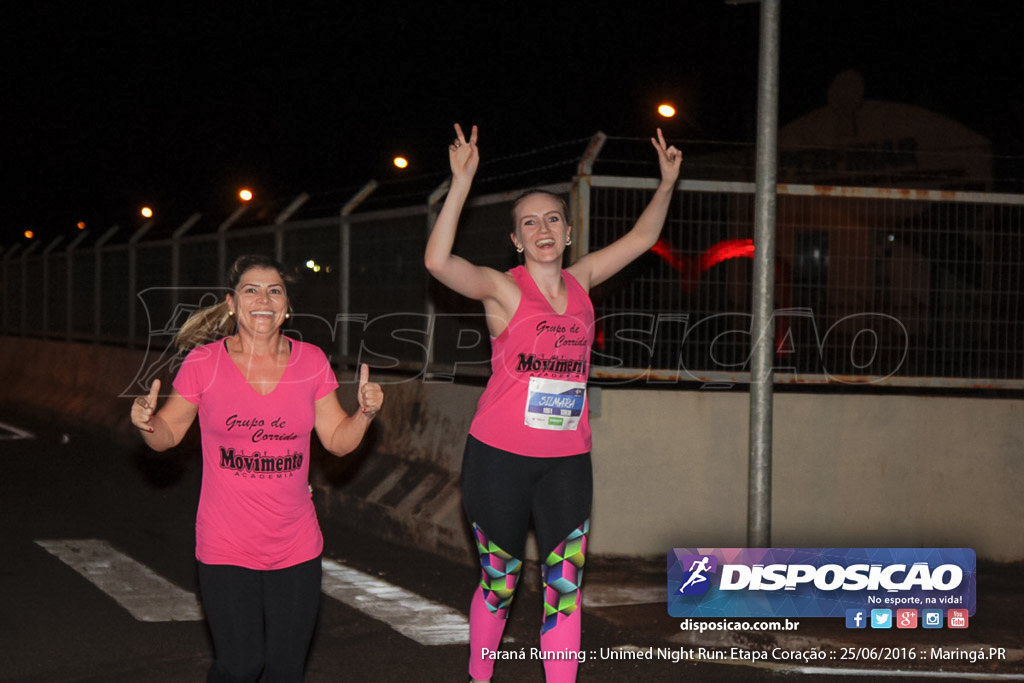 Unimed Night Run: Etapa Coração :: Paraná Running 2016