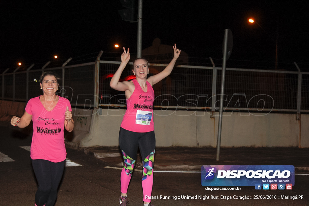 Unimed Night Run: Etapa Coração :: Paraná Running 2016