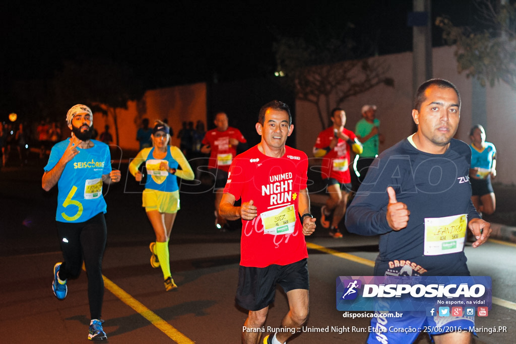 Unimed Night Run: Etapa Coração :: Paraná Running 2016