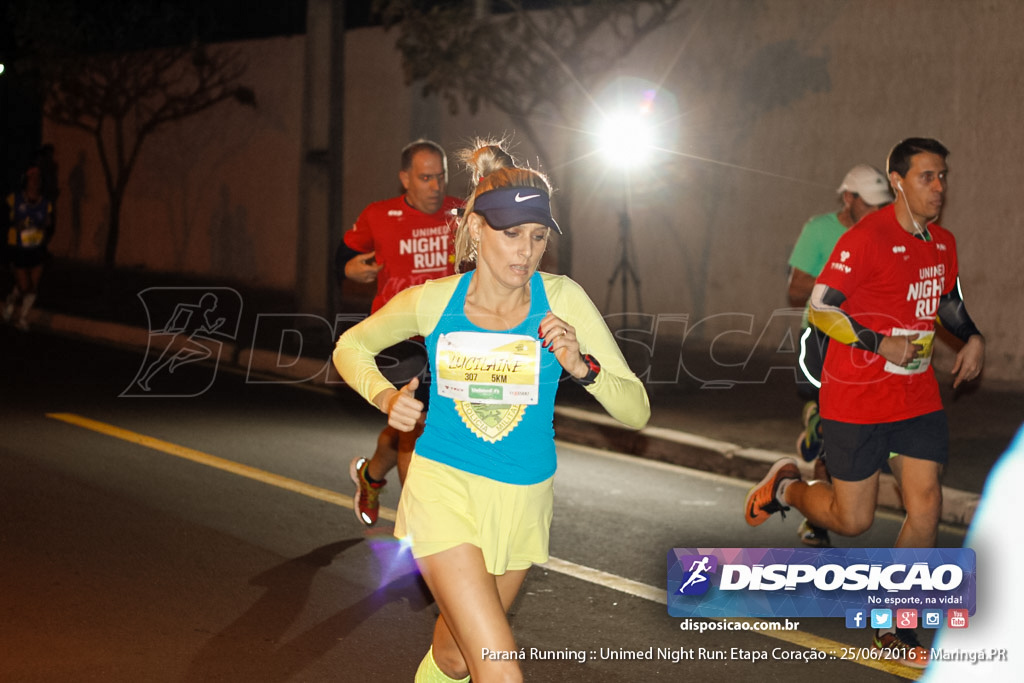 Unimed Night Run: Etapa Coração :: Paraná Running 2016