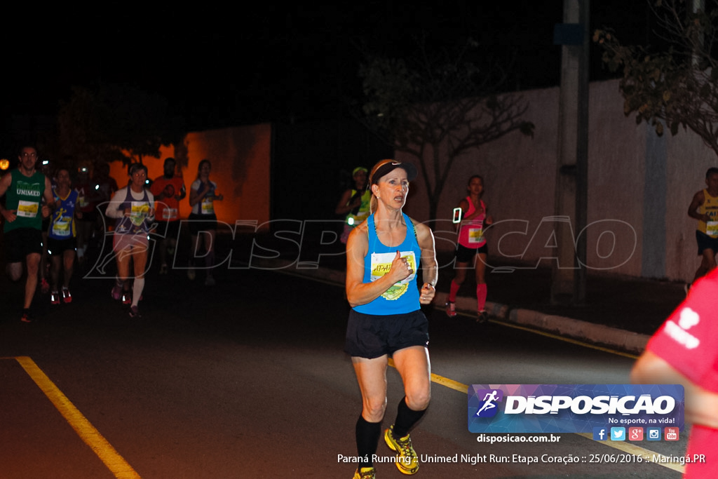 Unimed Night Run: Etapa Coração :: Paraná Running 2016