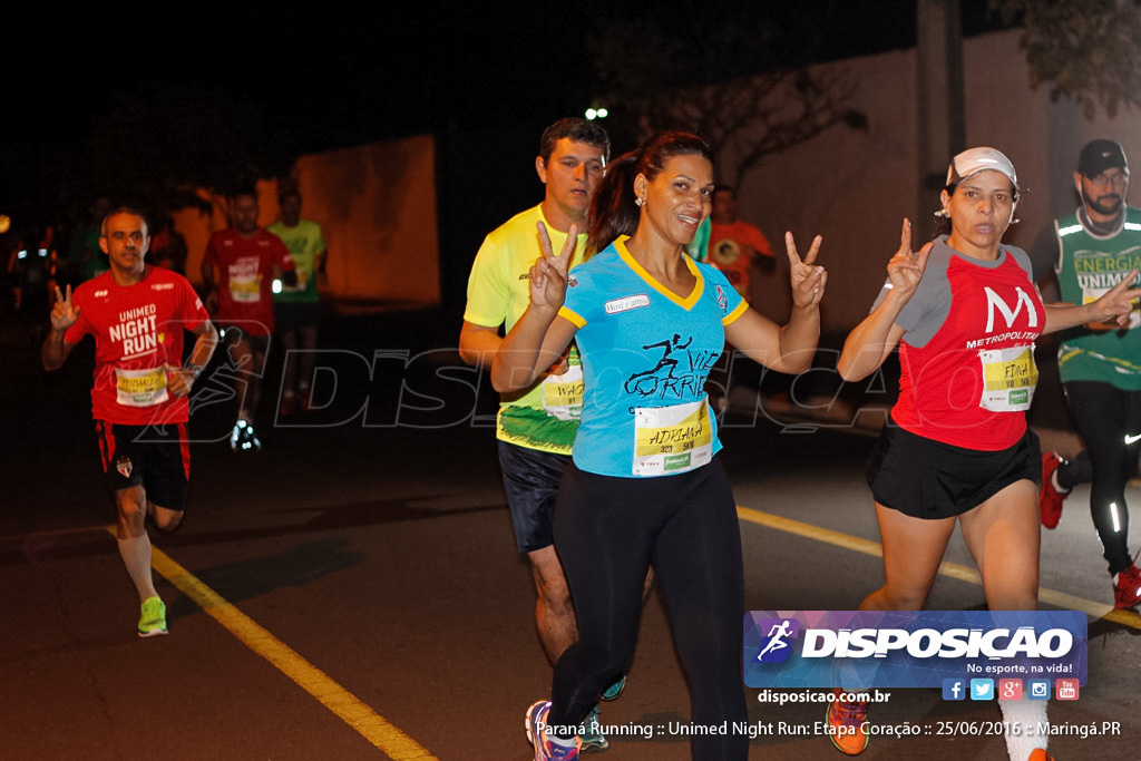 Unimed Night Run: Etapa Coração :: Paraná Running 2016