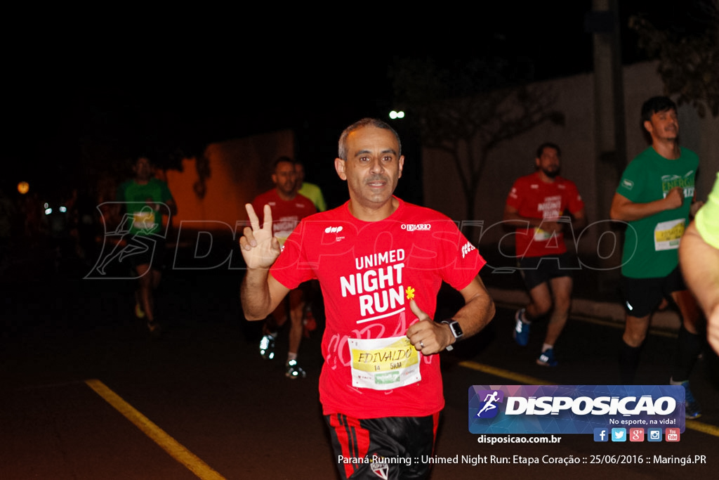 Unimed Night Run: Etapa Coração :: Paraná Running 2016