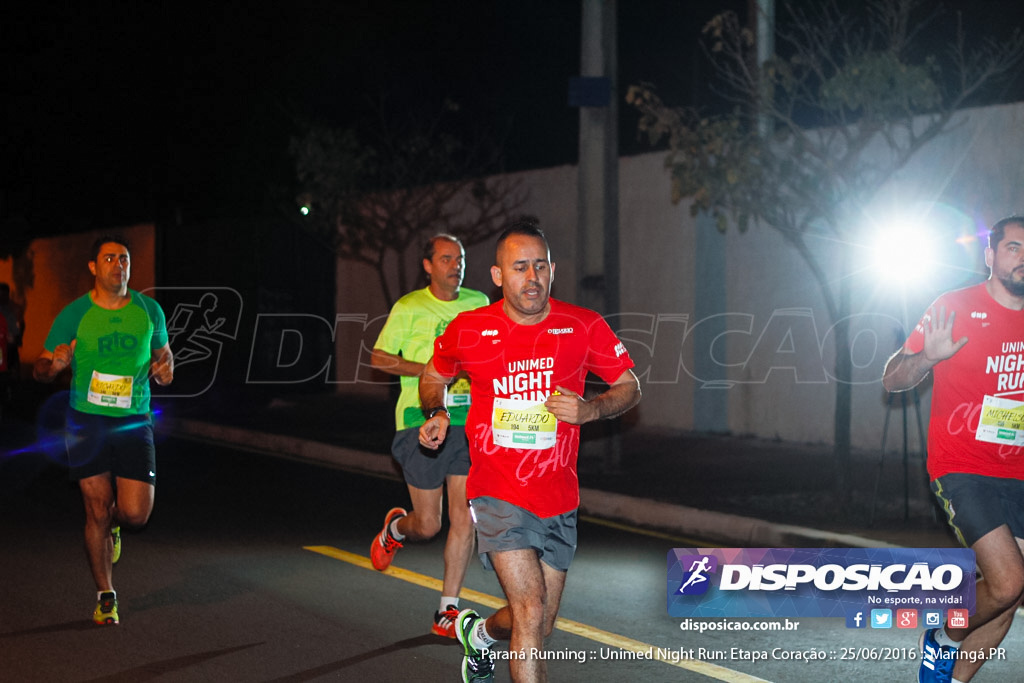 Unimed Night Run: Etapa Coração :: Paraná Running 2016