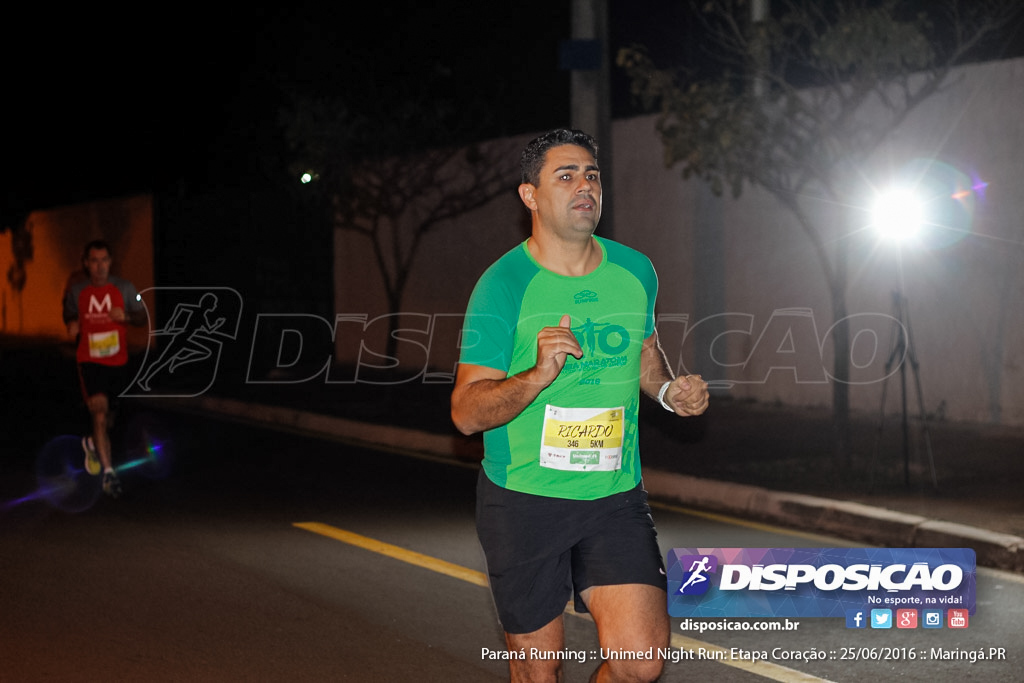 Unimed Night Run: Etapa Coração :: Paraná Running 2016